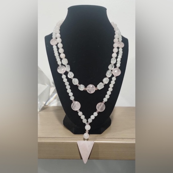 HANDMADE CRYSTAL QUARTZ JEWELRY NECKLACE - Picture 4 of 4